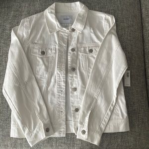 Brand new white jean jacket *never worn*